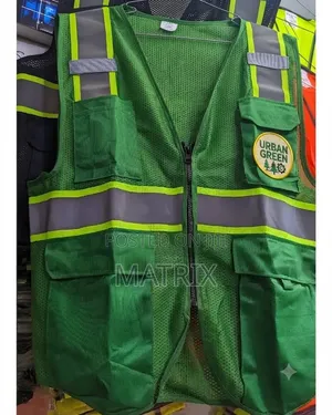 Forest Green Reflective Safety Jacket - XL