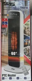 DSP 2000W PTC Ceramic Tower Room Heater with Remote - 3