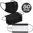 Disposable Protective Face Masks (50pcs) - Black - 2