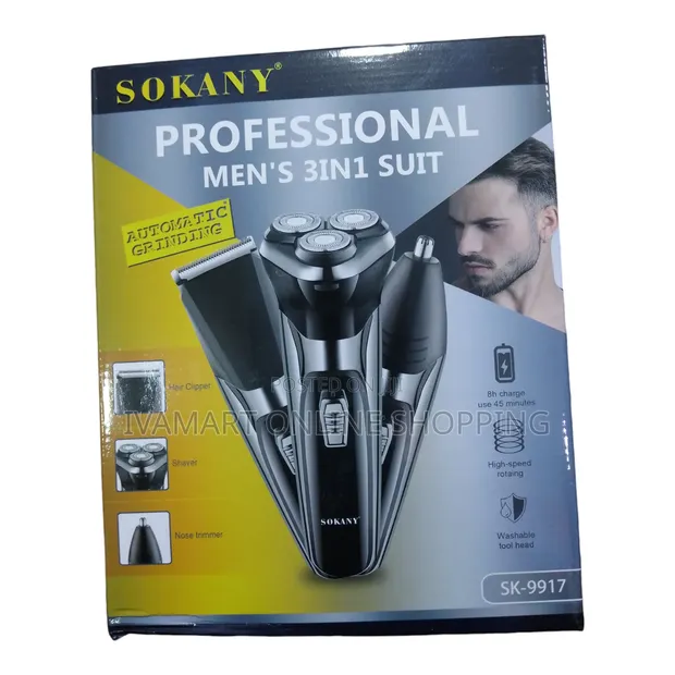 Sokany SK-9917 Professional 3-in-1 Men's Grooming Kit - 1