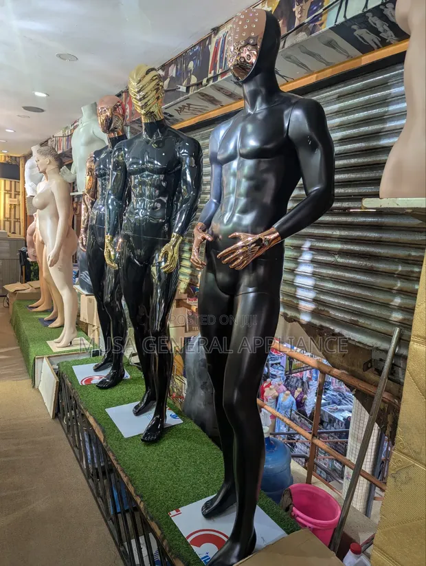 Body Mannequins - Matte Black with Gold/Rose Gold Accents - 1