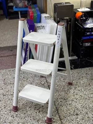 Ace 3-Step Steel Ladder with Anti-Slip Pedals