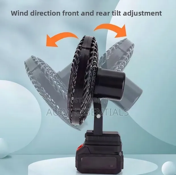 Portable Rechargeable High-Power Adjustable Electric Fan - 1