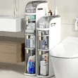 5-Layer Tall Bathroom Organizer Cabinet - 1