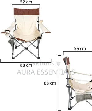 Folding Camping Chair with Built-in Footrest