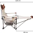 Folding Camping Chair with Built-in Footrest - 3