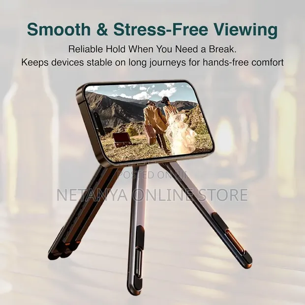 Magnetic Foldable 3-in-1 Portable Phone & Laptop Holder - 1