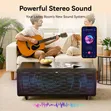 Smart Living Room Table with Refrigerator, Wireless Charging & Speaker - 3