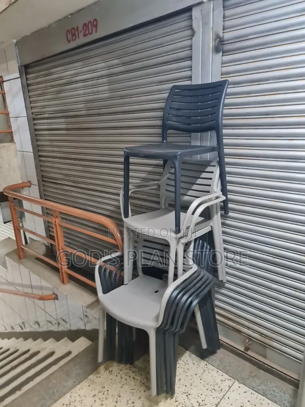 Brand New Plastic Dining Chairs (Set of 4) - 1