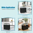 Laundry Hamper with Wheels and 3-Section Divider - 1