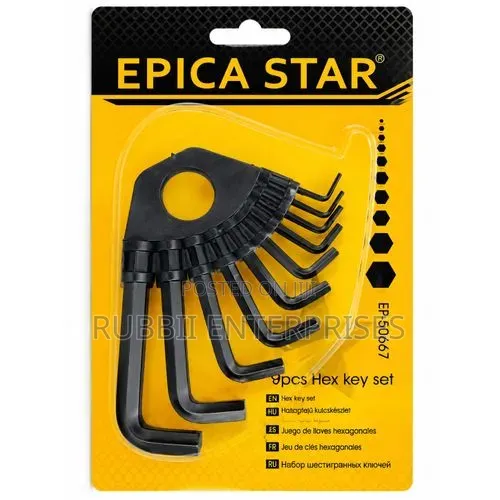 10pc Hex Key Set (1.5-10mm) - 1