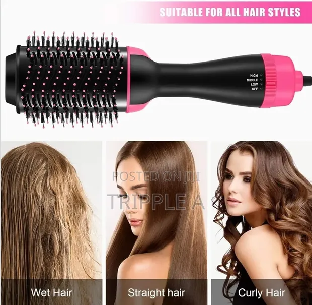 Multifunctional Hot Air Hair Dryer Straightener & Curler - 1
