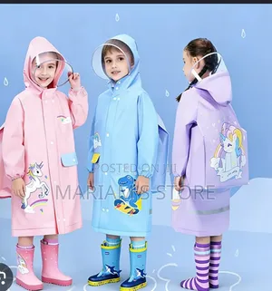 Plastic Raincoats with Transparent Hood Visor