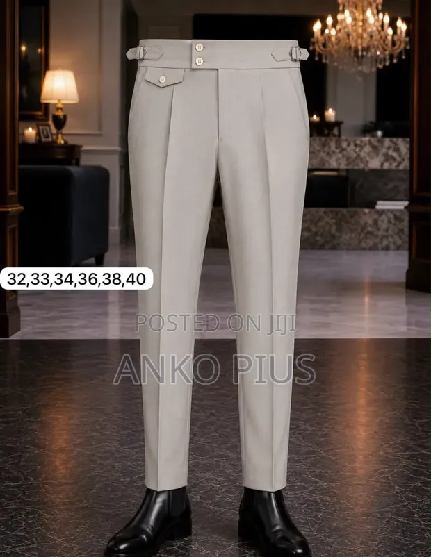 Louis Vuitton Beltless Trousers - Men's - 1