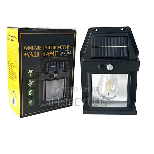 Solar Wall Lantern with Motion Sensor - 1