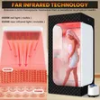 Portable Infrared Home Steam Sauna with Red Light Therapy - 2
