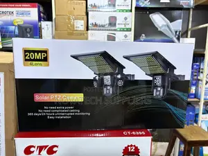 20MP 4-Lens Solar PTZ Security Camera - 24H Monitoring