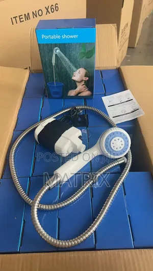 Portable Battery-Powered Shower Pump