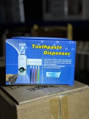Automatic Toothpaste Dispenser & Toothbrush Holder