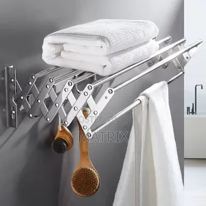Wall Mounted Laundry Drying Rack - Retractable
