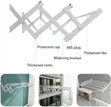 Wall Mounted Laundry Drying Rack - Retractable - 4