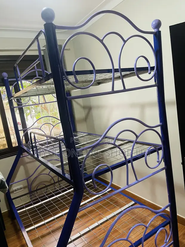 Brand New Purple Triple Decker Bed (3/6 & 4/6) - 1