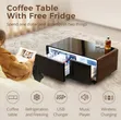 Smart Coffee Table with Integrated Fridge & Speakers - 2