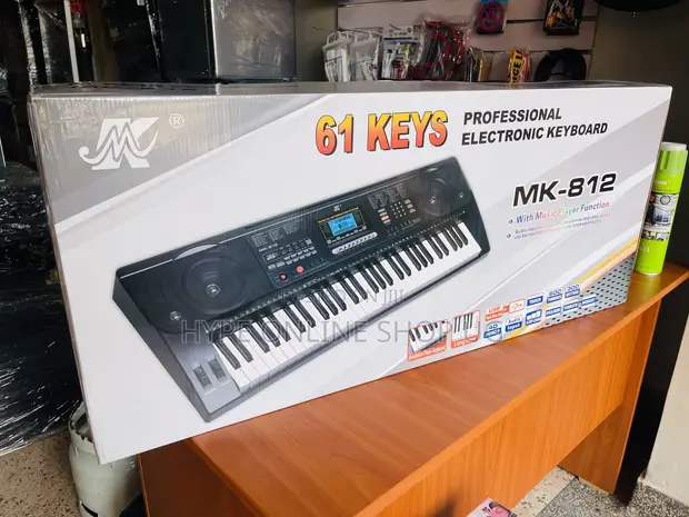 Brand New M.K-812 61-Key Electronic Keyboard - 1