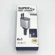 120W 4-in-1 Retractable Fast Car Charger Adapter - 1
