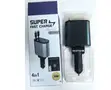 120W 4-in-1 Retractable Fast Car Charger Adapter - 2