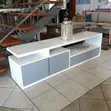 Wooden TV Stand - 122cm White - 1