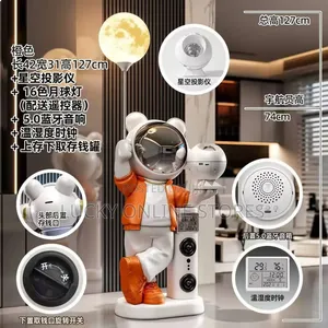 Multifunctional Astronaut Star Projector with Bluetooth Speaker & Clock