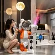Multifunctional Astronaut Star Projector with Bluetooth Speaker & Clock - 2