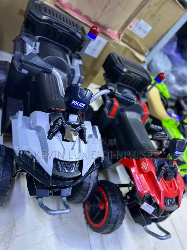 Children's Electric Police Bike - Discovery Toys - 1