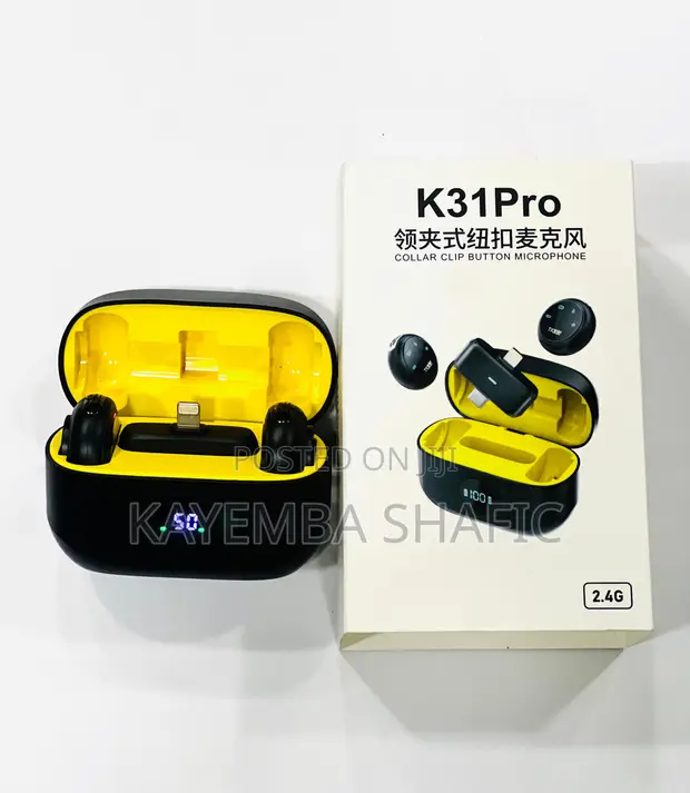 K31 Pro Dual Wireless Lavalier Microphone for iPhone/Type-C - 1