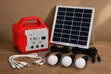 66W Portable Solar Home Lighting System with 3 Bulbs & USB FM Radio - 1