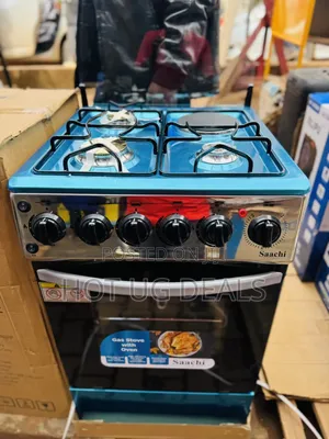 Saachi 3-Burner Gas & 1-Electric Cooker with Gas Oven