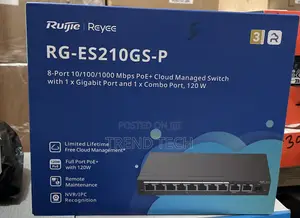 Ruijie Reyee RG-ES210GS-P 8-Port PoE Cloud Managed Switch