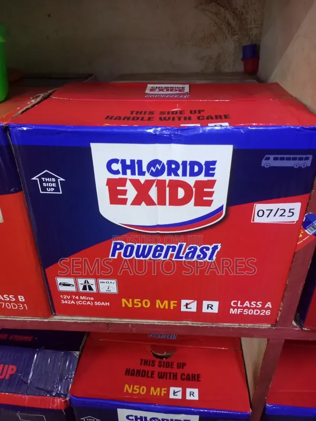 Chloride Exide Batteries - 1 Year Warranty - 1