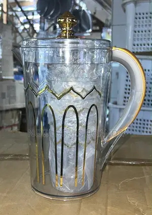 Glass Water Jug with Drinking Glasses