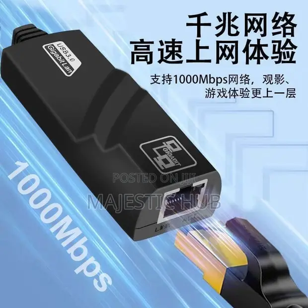 1000Mbps USB 3.0 Gigabit Ethernet Adapter - 1