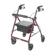 Drive Medical Height-Adjustable Aluminum Rollator Walker - 2
