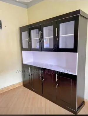 6x6ft Wood-Mode Sideboard and Cupboard