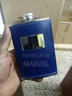 Stainless Steel Hip Flask with Engraving Plate