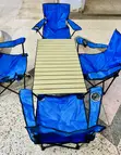 5-Piece Folding Camping Table and Chairs Set - 3