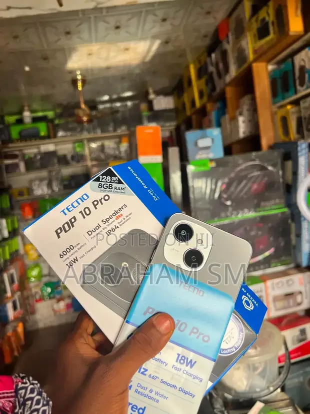 New Tecno Pop 10 Pro 128GB White - 1