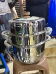 Multi-Tier Stainless Steel Food Steamer Pot with Digital Timer - 2