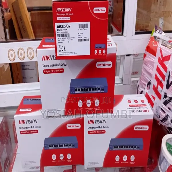 Hikvision 8-Port PoE Unmanaged Gigabit Switch DS-3E0510P-E/M - 1
