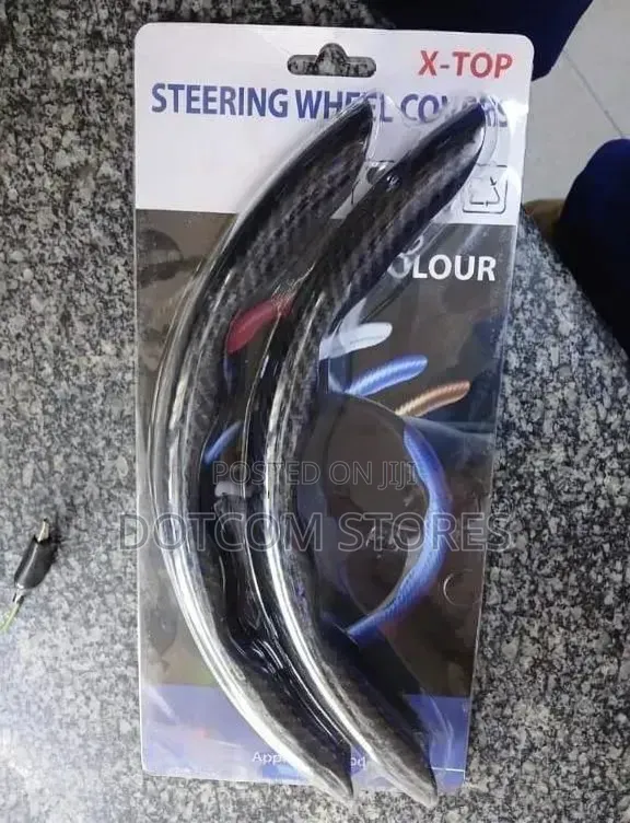 Carbon Fiber Steering Wheel Cover Grips - 1