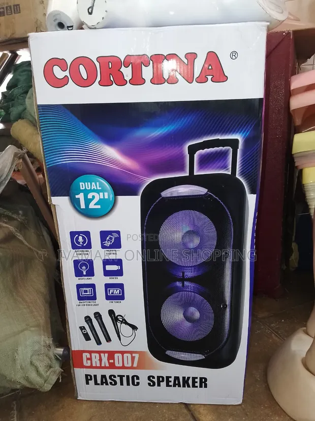 Cortina CRX-007 Portable PA Speaker with Wheels - 1
